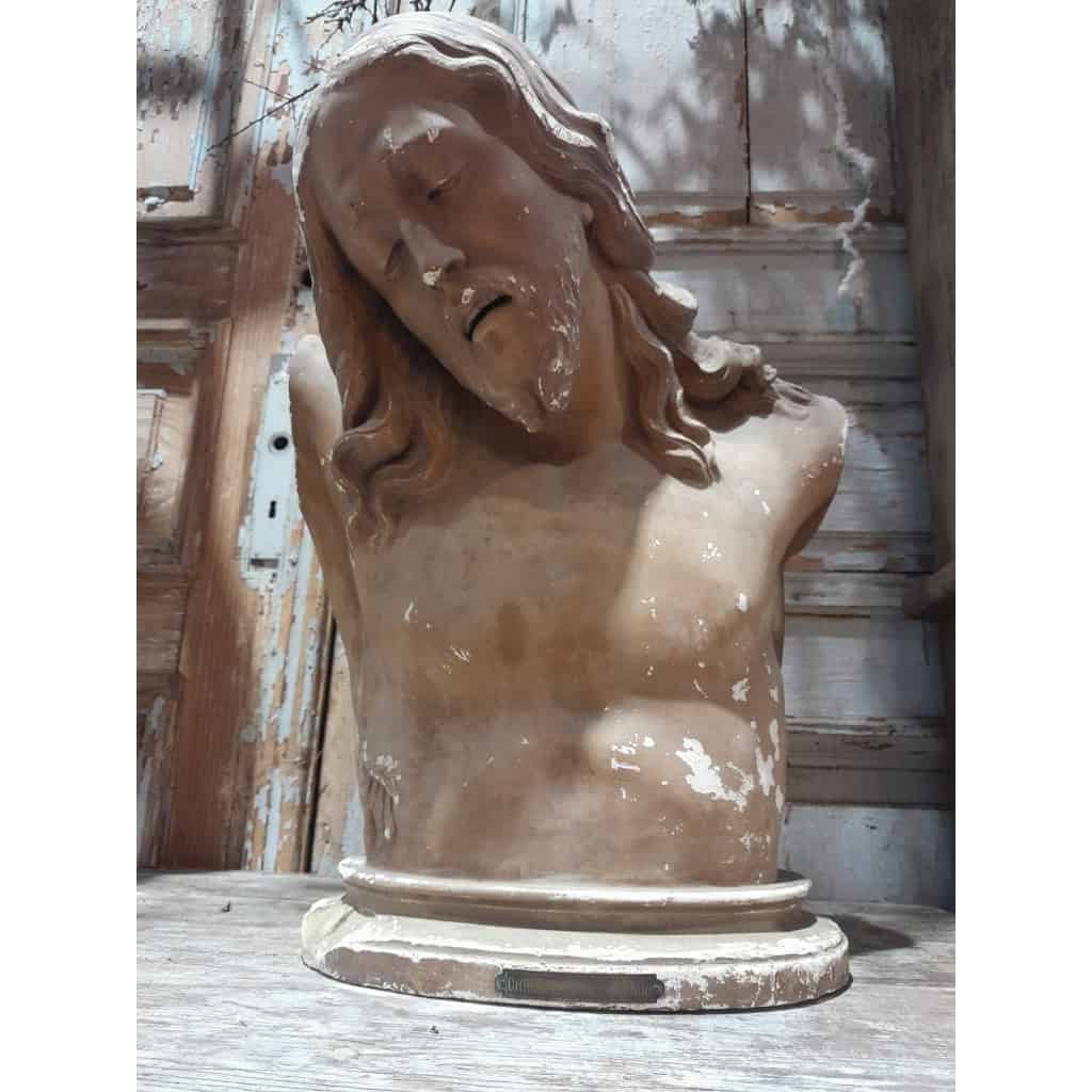 Buste du Christ de la Résignation, plâtre, XIXÈME 13