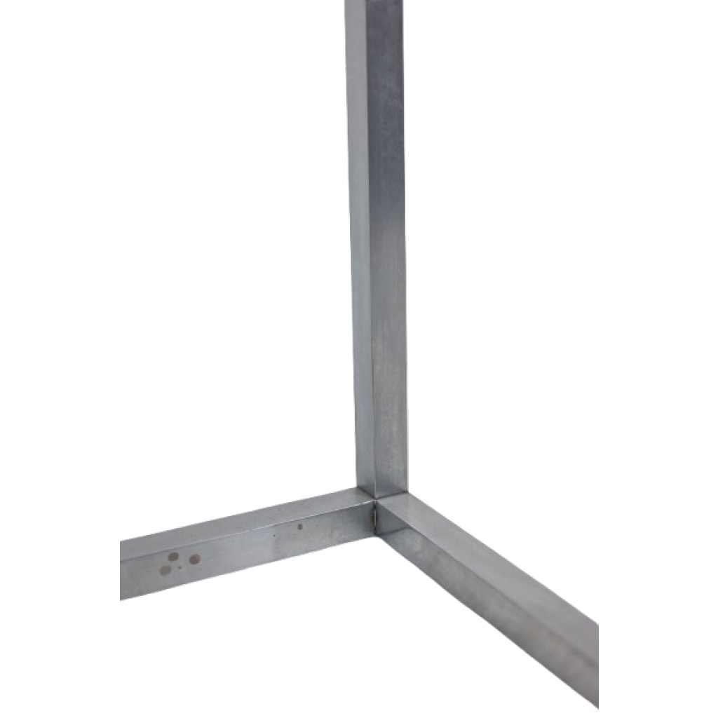 Maison Jansen. Console en aluminium brossé et plateau en verre églomisé. 1970 7