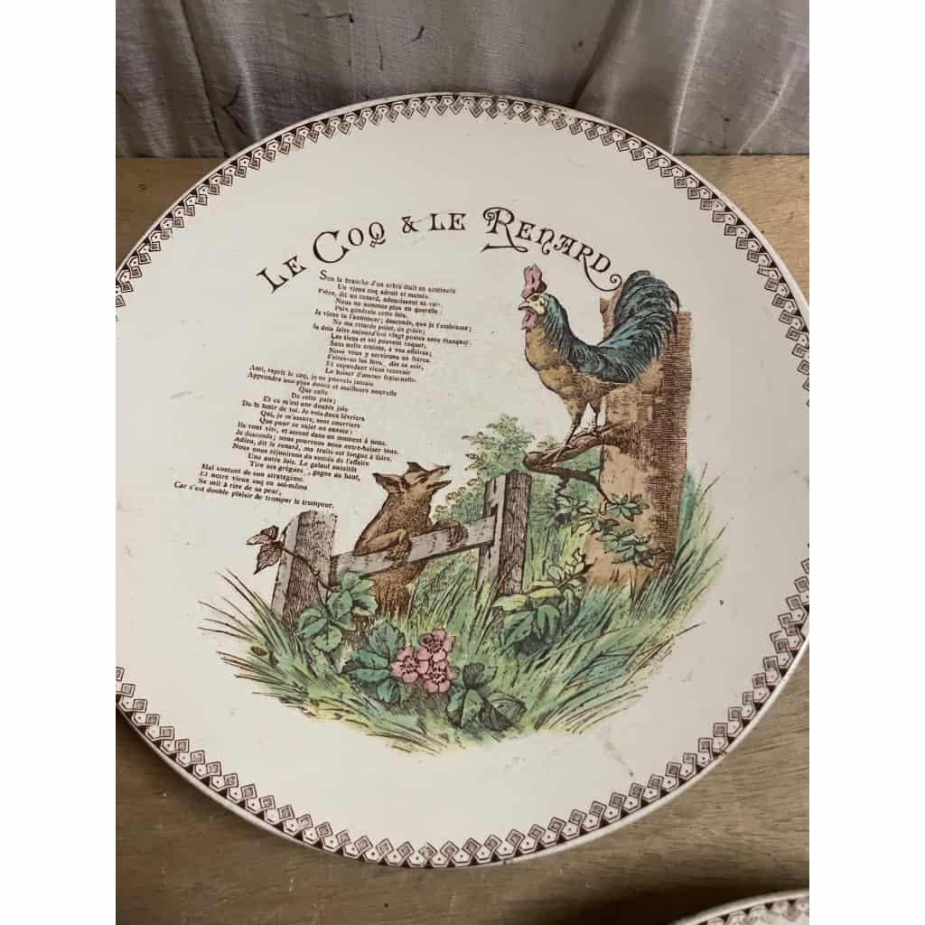 Assiettes en faience de Moret sur Loing 5