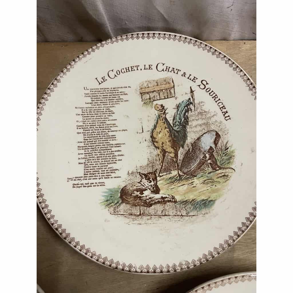 Assiettes en faience de Moret sur Loing 6