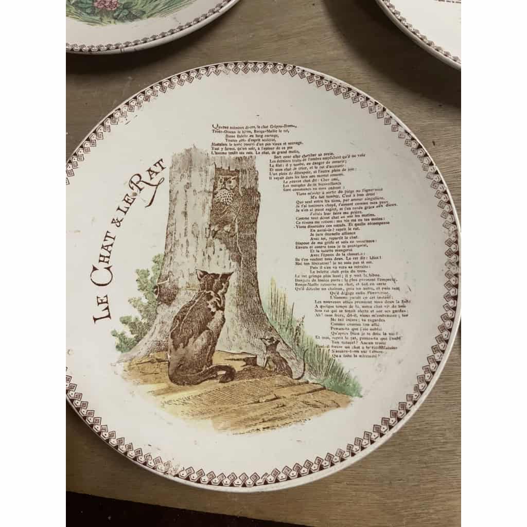 Assiettes en faience de Moret sur Loing 4