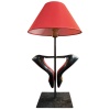 Lampe Cendrillon deux chaussures Louboutin montées en lampe. 13