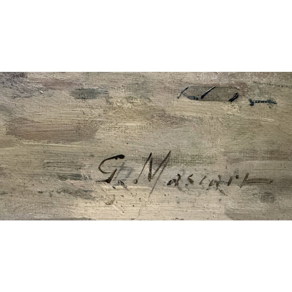 MASCART Gustave Tableau Français 19è Animation sur la plage Huile sur toile signée Certificat d’authenticité. 4 MASCART Gustave Tableau Français 19è Animation sur la plage Huile sur toile signée Certificat d’authenticité. 4