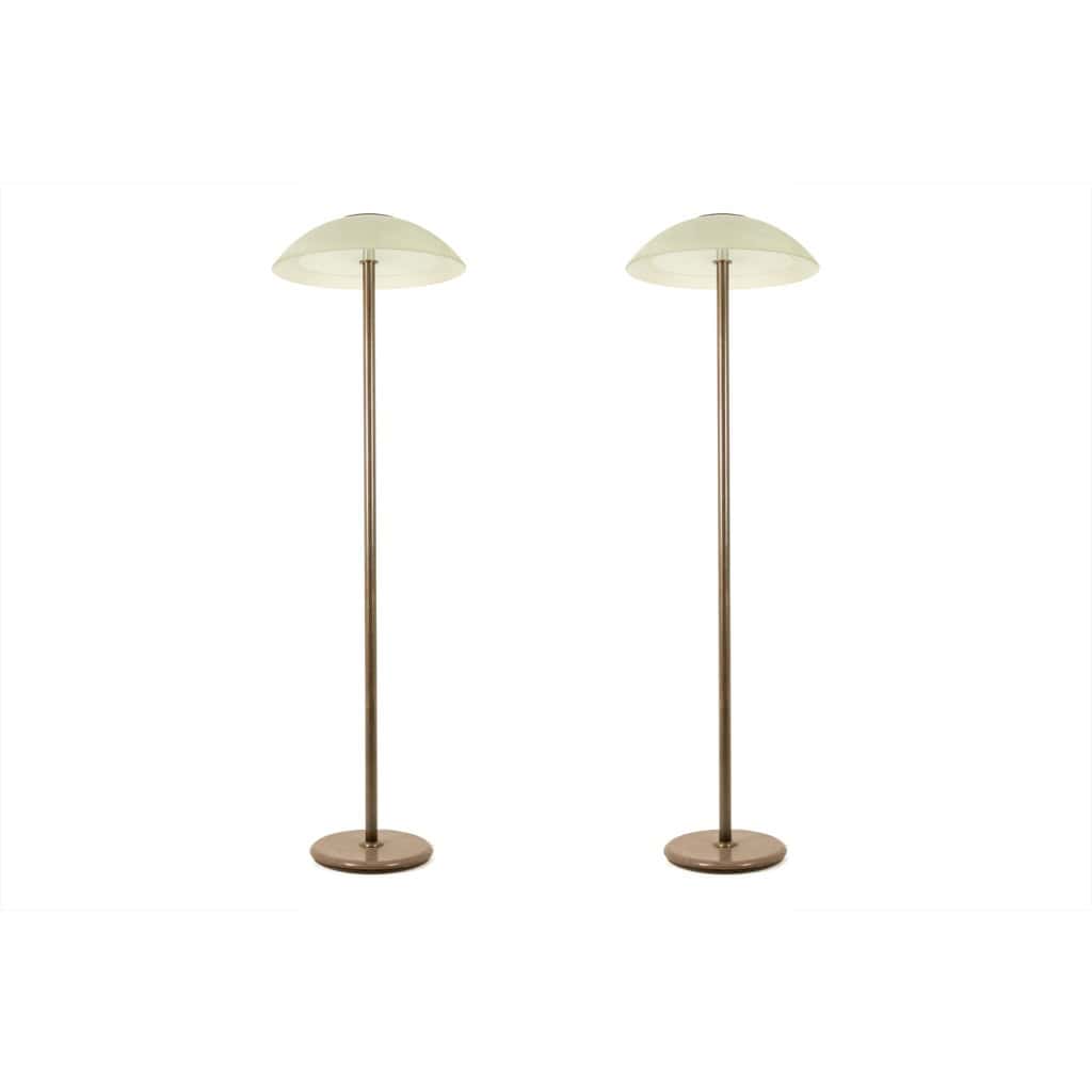 Andrée Putman Paire de lampadaires de style Art Déco. Vers 1980 LS51971908Z 3