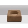 Paire de fauteuils cubiques en tissu mohair beige. Contemporains LS66542202 14