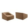 Paire de fauteuils cubiques en tissu mohair beige. Contemporains LS66542202 13