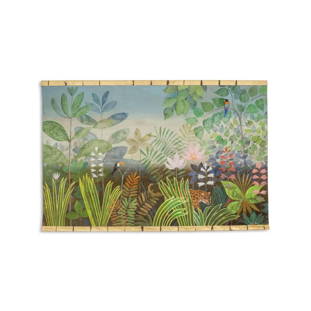 Grand panneau peint à l’acrylique sur toile de lin. Travail contemporain LS66521356 3 Grand panneau peint à l’acrylique sur toile de lin. Travail contemporain LS66521356 3