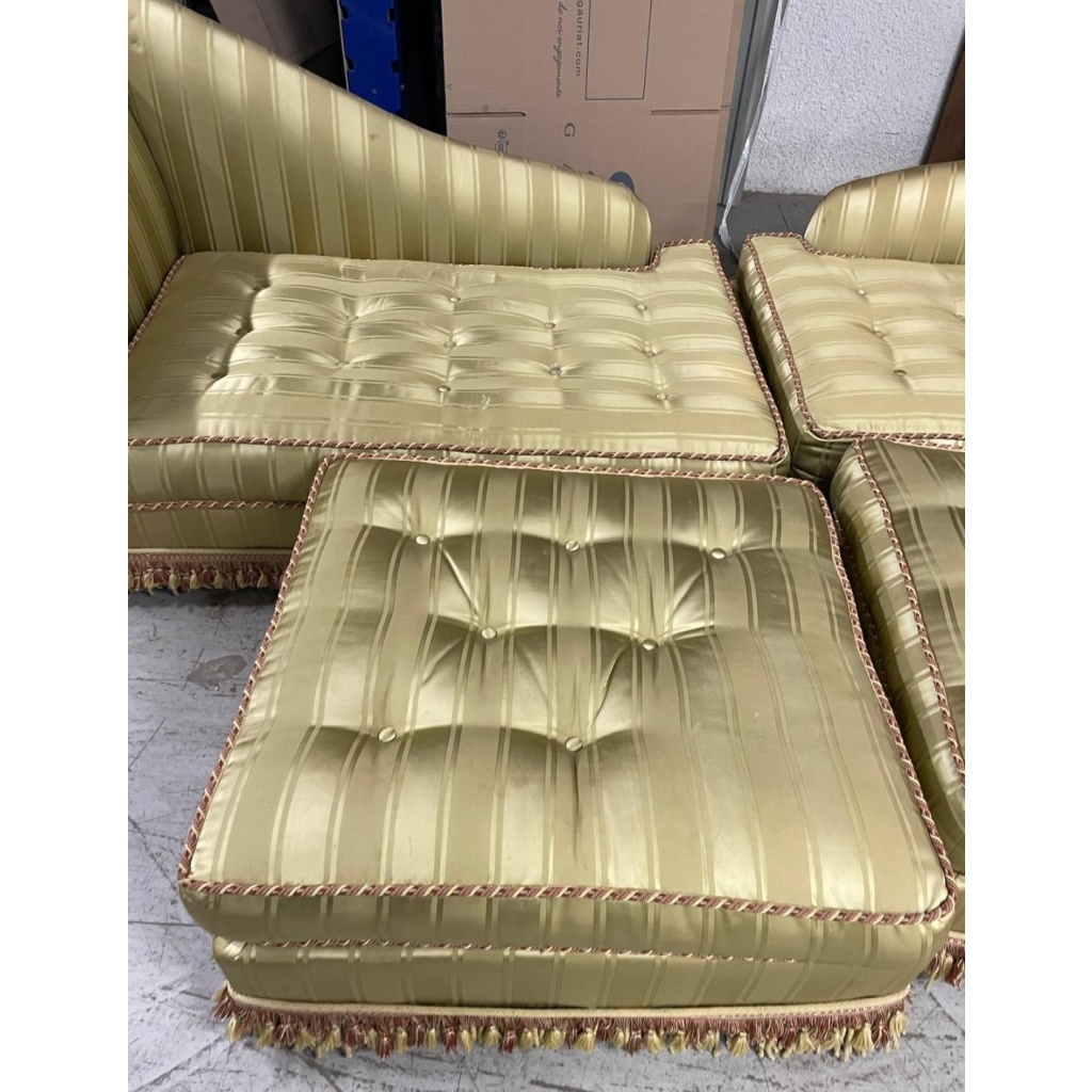 Paire de Méridiennes et Reposes Pied style Napoléon III, France,, 20ème 6