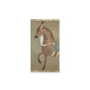 Toile peinte figurant un cheval indien de profil. Travail contemporain. LS6505B1086 14