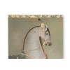 Toile peinte figurant un cheval indien de profil. Travail contemporain LS65051086 11 Toile peinte figurant un cheval indien de profil. Travail contemporain LS65051086 11