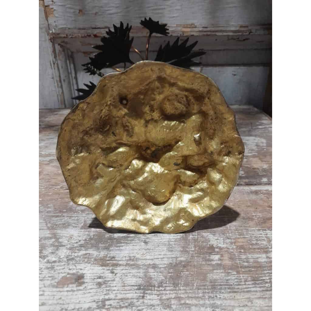 Ensemble ornemental, girafe et palmiers, bronze, début XXÈME 9