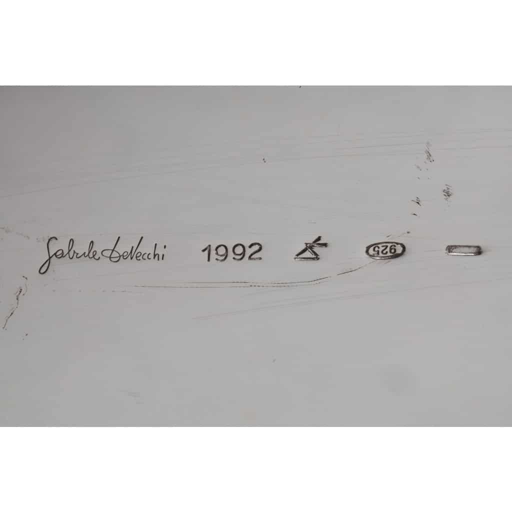 Gabriel de VECCHI – VASE EN ARGENT MASSIF DESIGN ITALIE XXè 24