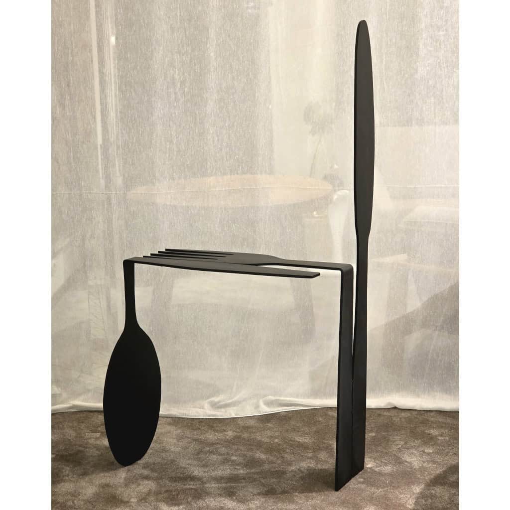 Console françaises en fer forgé, 1980s, pièce unique 3