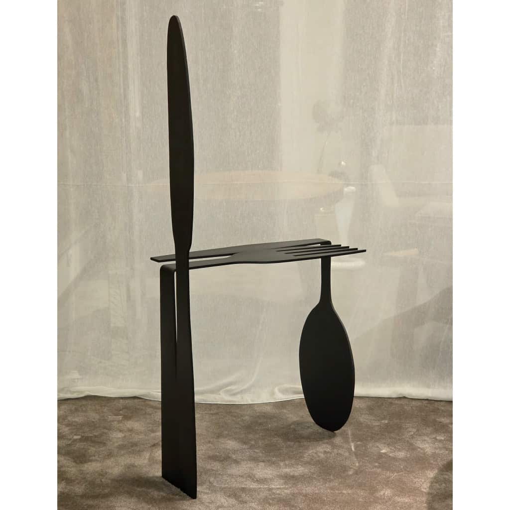 Console françaises en fer forgé, 1980s, pièce unique 6