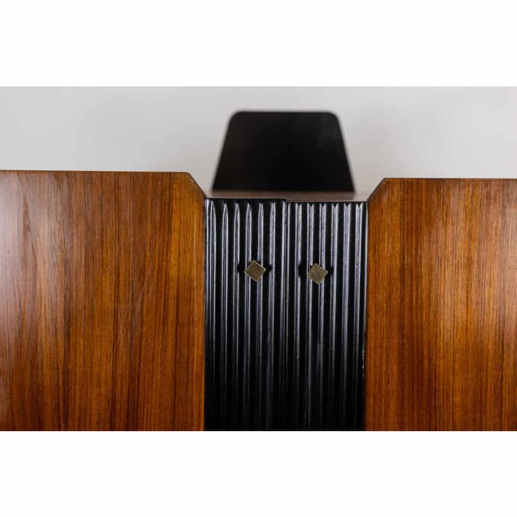 Paire de cabinets italiens en placage de teck. Années 1960. 9