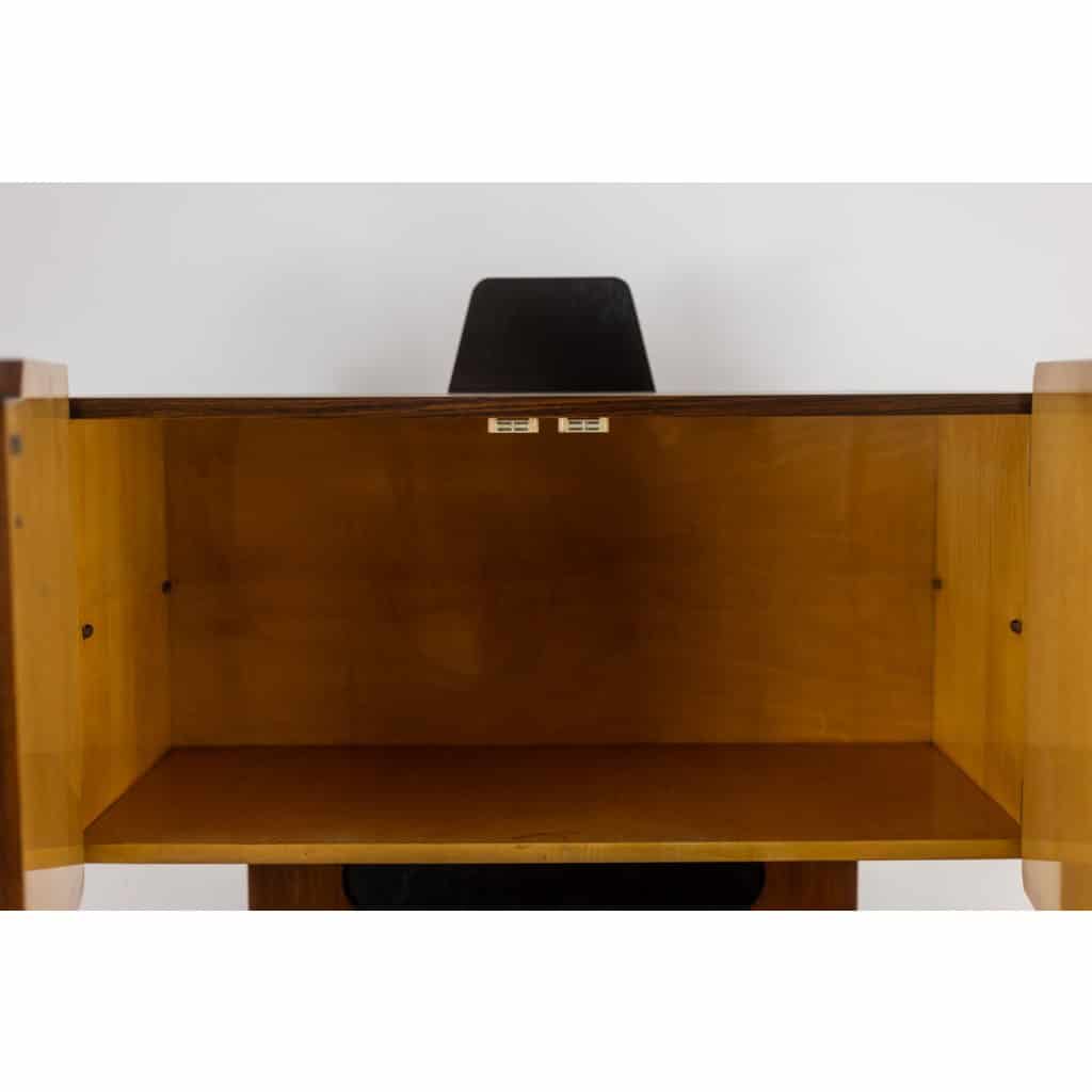 Paire de cabinets italiens en placage de teck. Années 1960. 12