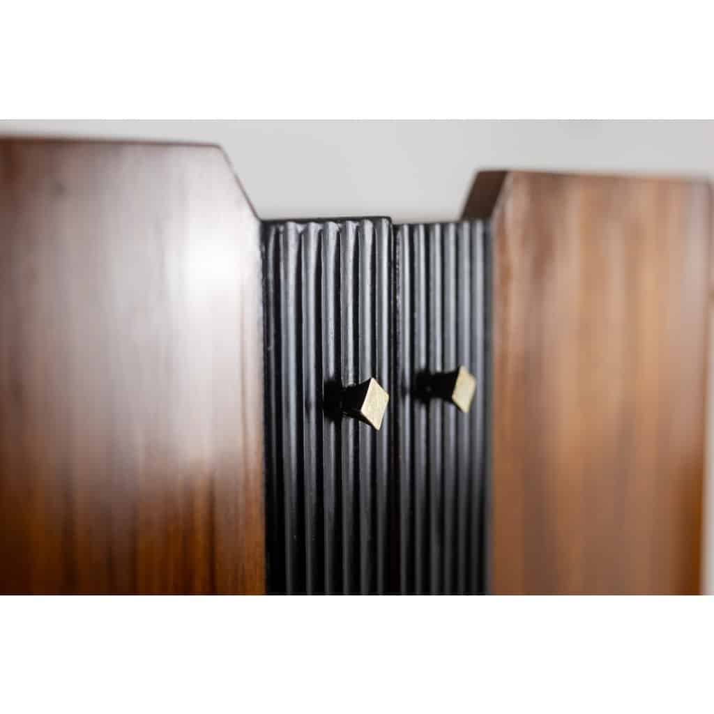 Paire de cabinets italiens en placage de teck. Années 1960. 13