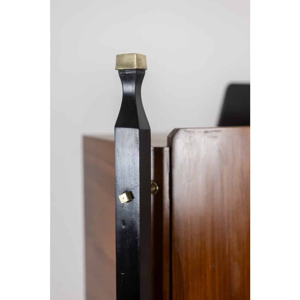 Paire de cabinets italiens en placage de teck. Années 1960. 15