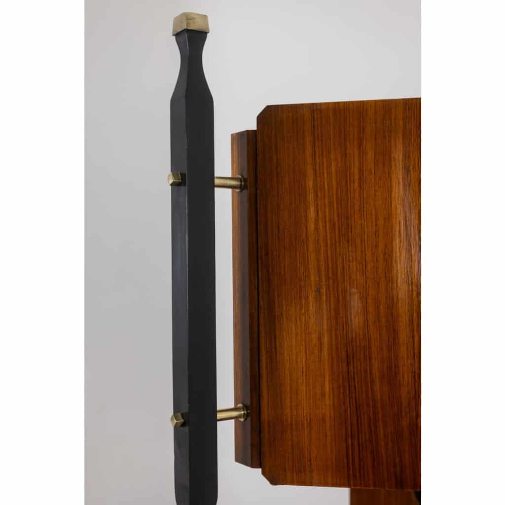 Paire de cabinets italiens en placage de teck. Années 1960. 19