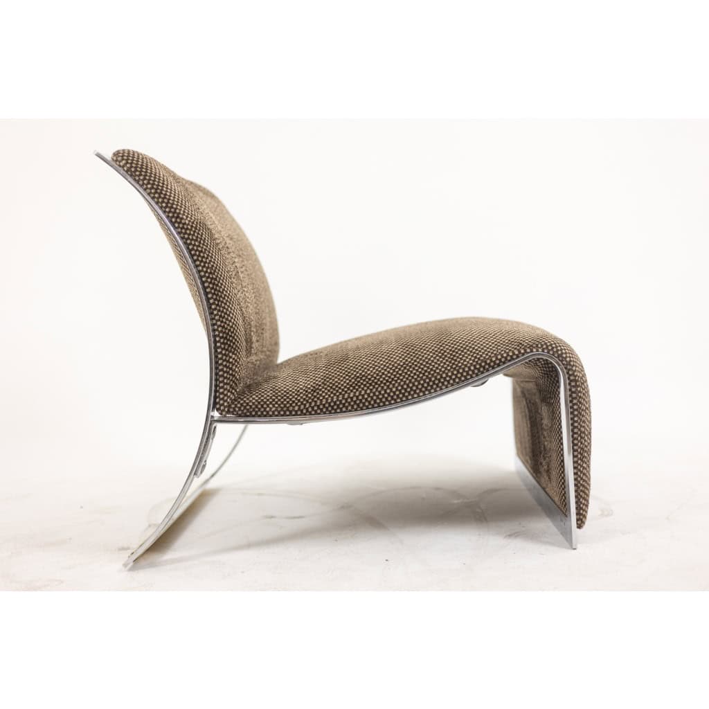 Vittorio Introini pour Saporiti. Paire de fauteuils. Années 1970 14