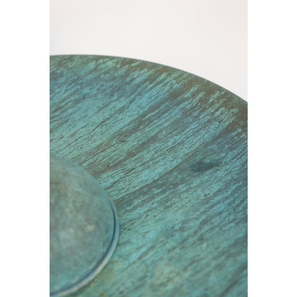 Tom Torrens. Fontaine en corten et cuivre oxydé. Années 1990. 8