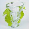 Lalique France – Vase Poséidon Cristal Blanc et Vert Absinthe – NEUF – 92/99 13