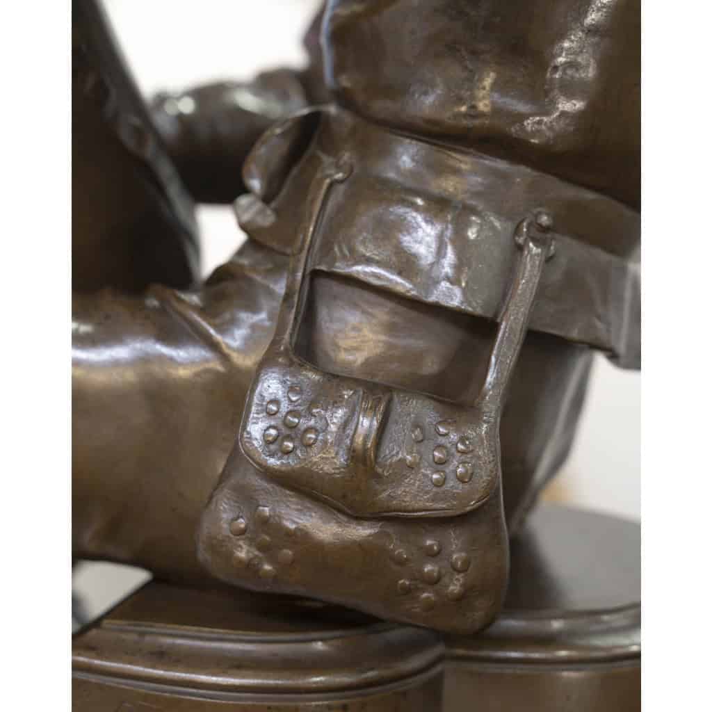 Sculpture – Le Troubadour , Émile Boisseau (1842-1923) – Bronze 10 Sculpture – Le Troubadour , Émile Boisseau (1842-1923) – Bronze 10