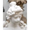Sculpture – Buste De Jeune Femme Aux Fleurs , Vittorio Pochini (1860-1908) – Marbre 23 Sculpture – Buste De Jeune Femme Aux Fleurs , Vittorio Pochini (1860-1908) – Marbre 23