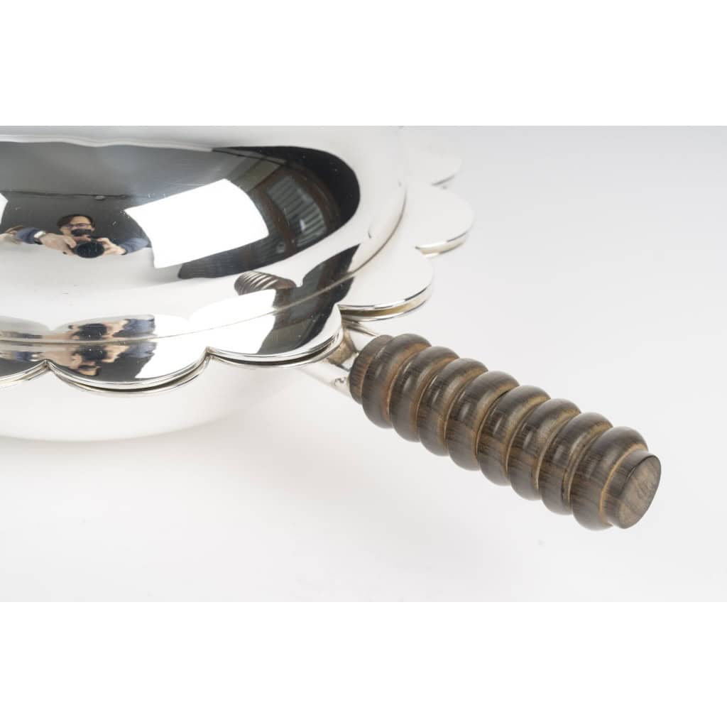 JEAN PUIFORCAT – Légumier couvert, argent massif époque ART DECO 6