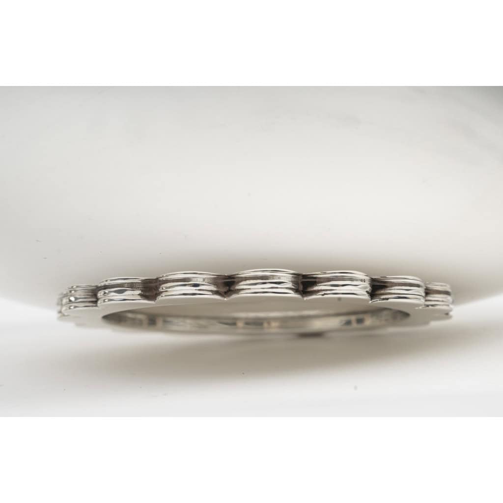 JEAN PUIFORCAT – Légumier couvert, argent massif époque ART DECO 14