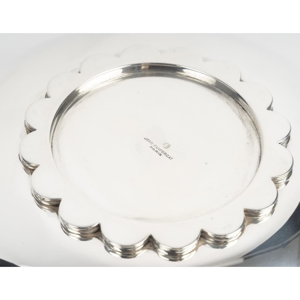 JEAN PUIFORCAT – Légumier couvert, argent massif époque ART DECO 15