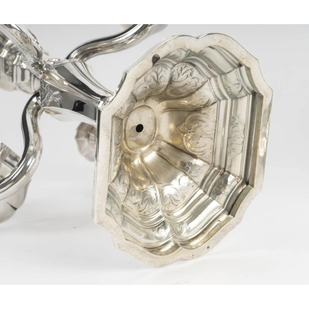 Charles CHRISTOFLE Paire de candélabres dits “bouts de table » Argent massif XIXᵉ siècle 16 Charles CHRISTOFLE Paire de candélabres dits “bouts de table » Argent massif XIXᵉ siècle 16