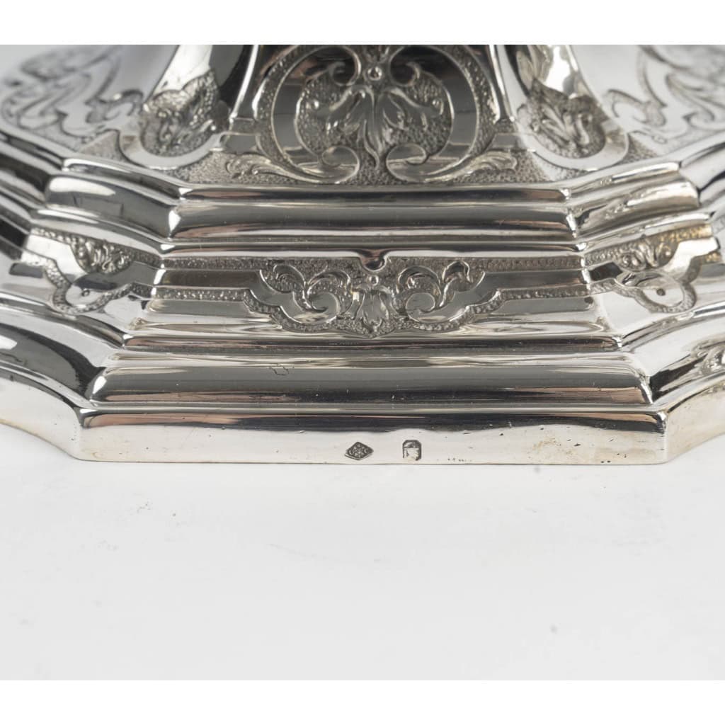 Charles CHRISTOFLE Paire de candélabres dits “bouts de table » Argent massif XIXᵉ siècle 18 Charles CHRISTOFLE Paire de candélabres dits “bouts de table » Argent massif XIXᵉ siècle 18