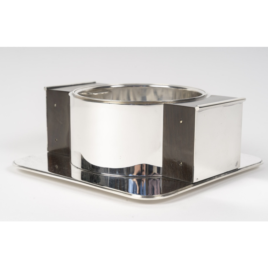 JEAN ELYSEE PUIFORCAT – Centre de table en argent massif Epoque ART DECO 16