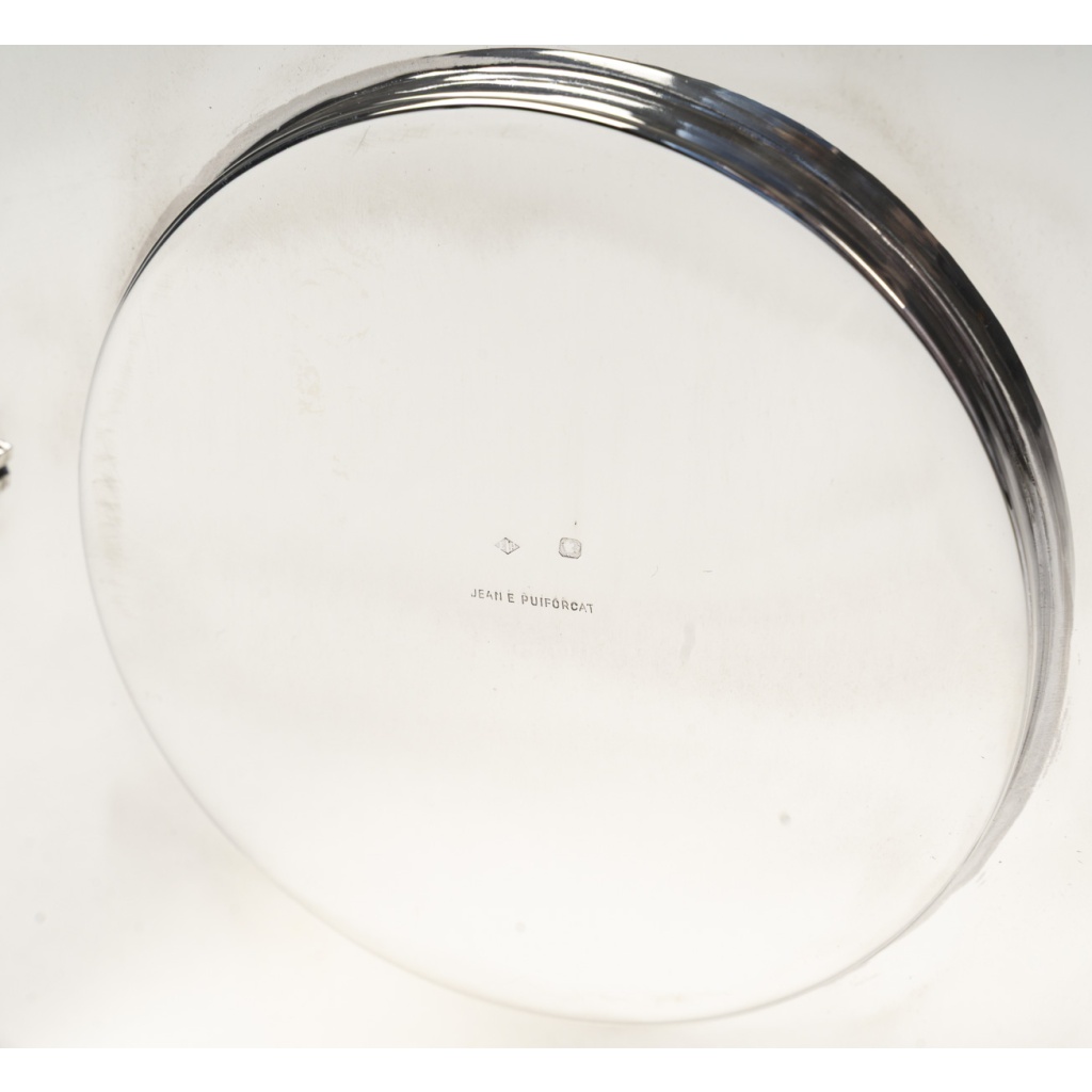 JEAN ELYSEE PUIFORCAT – Centre de table en argent massif Epoque ART DECO 19