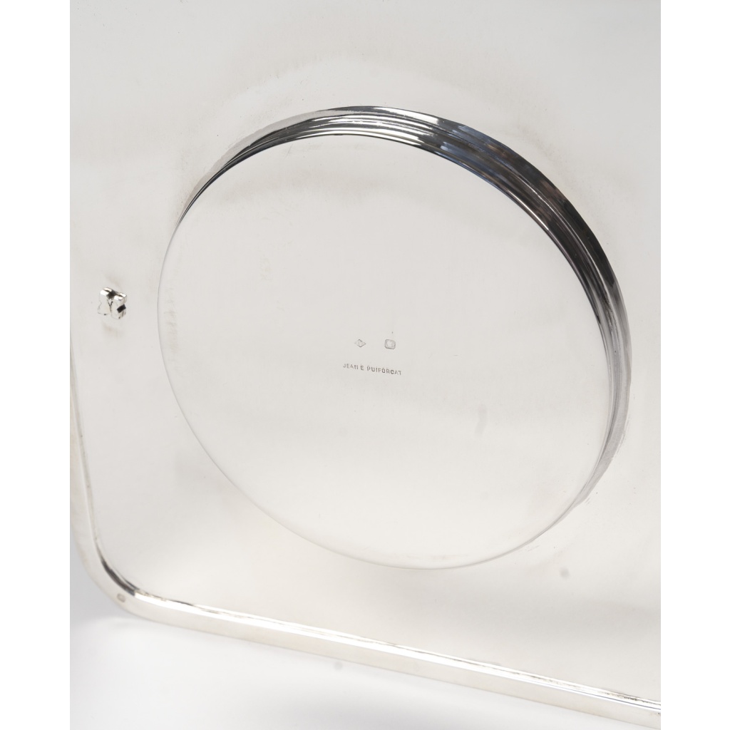 JEAN ELYSEE PUIFORCAT – Centre de table en argent massif Epoque ART DECO 20