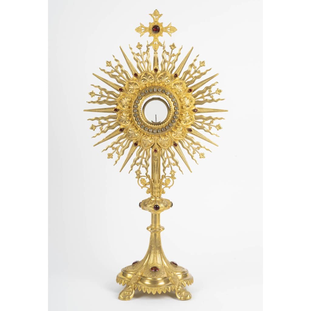Ostensoir, Epoque Napoléon III (1848-1870), XIXe siècle. 3 Ostensoir, Epoque Napoléon III (1848-1870), XIXe siècle. 3