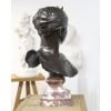 Sculpture – Buste , Diane Chasseresse Par Alexandre Falguière (1831-1900) – Bronze 18