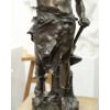 Sculpture – Le Travail , Eugène Marioton (1857-1933) – Bronze 22