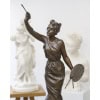Sculpture – L&rsquo; Amour De L&rsquo; Art , Emmanuel Villanis (1858-1914) – Bronze 13