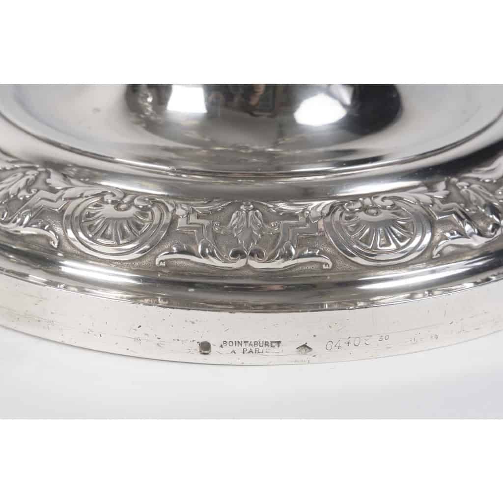 ORFEVRE BOIN-TABURET – Paire de candélabres d’apparat argent massif fin XIXᵉ 8