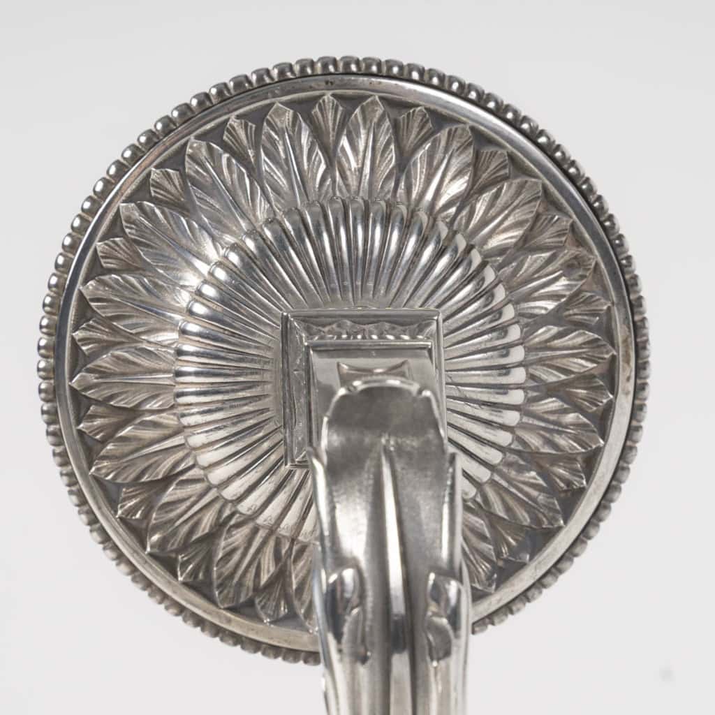 ORFEVRE BOIN-TABURET – Paire de candélabres d’apparat argent massif fin XIXᵉ 19