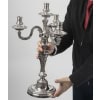 ORFEVRE BOIN-TABURET – Paire de candélabres d’apparat argent massif fin XIXᵉ 40