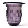 Daum Nancy – Vase Art Déco Géométrique Verre Améthyste Dégagé à l&rsquo;Acide 10