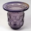 Daum Nancy – Vase Art Déco Géométrique Verre Améthyste Dégagé à l&rsquo;Acide 13