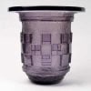Daum Nancy – Vase Art Déco Géométrique Verre Améthyste Dégagé à l&rsquo;Acide 12