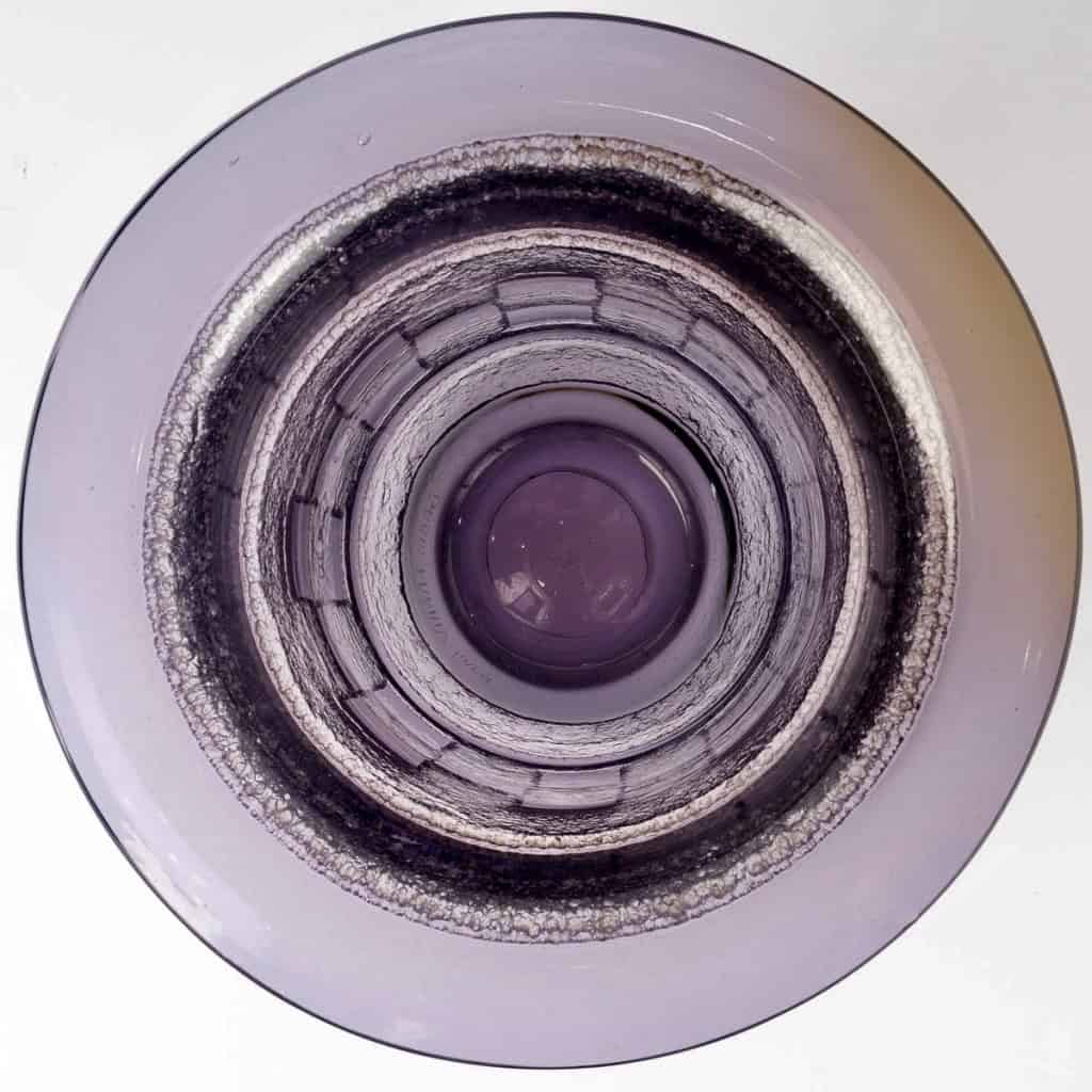 Daum Nancy – Vase Art Déco Géométrique Verre Améthyste Dégagé à l&rsquo;Acide 7