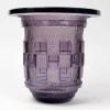 Daum Nancy – Vase Art Déco Géométrique Verre Améthyste Dégagé à l&rsquo;Acide 11
