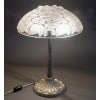 1924 René Lalique – Lampe Charmes Verre Blanc Et Bronze Nickelé 16