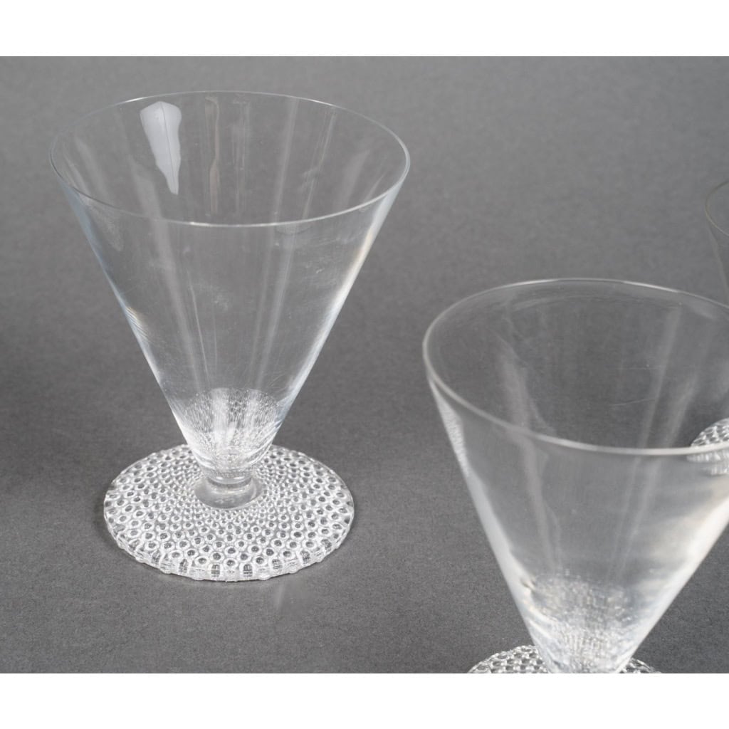 1930 René Lalique – Service Tokyo Verres, Assiettes et Bols – 42 pièces 9